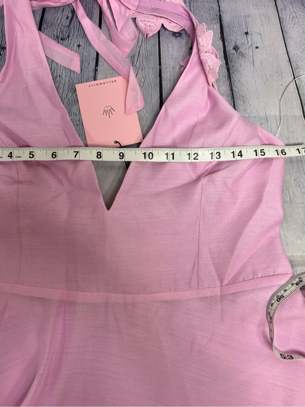 NWT Hello Molly Pink The Little One Halter Tie Party Sweet Mini Dress 10 - Picture 13 of 15